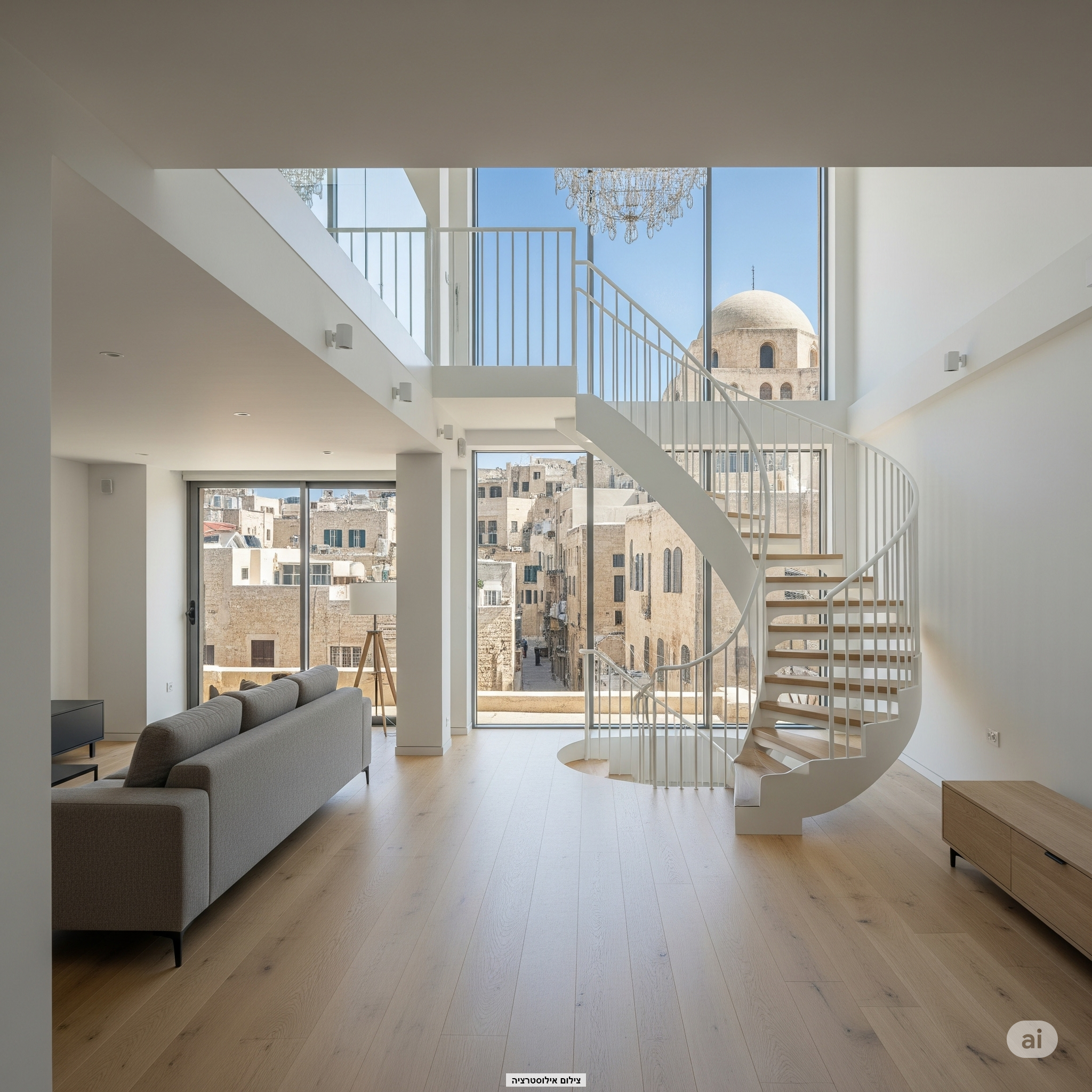 שיפוץ דופלקס ביפו: כיצד האדריכלית שירה מוסקל הפכה דירה ישנה לבית פונקציונלי ומואר.